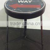 3 Legs Black Kitchen Stool thumbnail-1