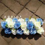 SJ0060051 2017 Hot sale silk and plastic flower wall indoor for weeding decoration