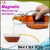 NBRSC Wholesale 8-Piece Individual Stackable Colorful Clear Plastic Magnetic Measuring Cup And Spoon Set for Baking thumbnail-3