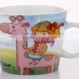 Lovely Cartoon Ceramic Porcelain Cup Mug for Children thumbnail-1