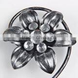 Flower Vintage Metal Wall Clock GZH110 Home Accessories thumbnail-3