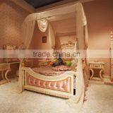 French Style Princess Pink & Ivory Vanish Classic & Unique Kids Bedroom Furniture Dubai for Girls - BF07-70038 thumbnail-1