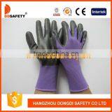 DDSAFETY 2017 Hot Sale Black Nitrile Coating Gloves Safety Gloves thumbnail-1
