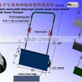 With Wheels Removable Telescopic Plastic Push Snow Shovel thumbnail-1