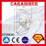 With CE Certificate 24KN Mountain Climbing Carabiner With Screw Lock thumbnail-2