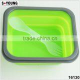 16130 Collapsible Silicone Kids Food Storage Box thumbnail-1