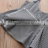 2017 Fashion Girls Small Checked Three-piece Set Clothing Summer Matching Clothing Sets thumbnail-4