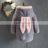 Girls High Quality Sweet Bunny Warm Thick Hoodie for Winter thumbnail-3