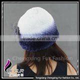 CX-C-246A High Quality Hot New Design Ladies Rex Rabbit Fur Hat thumbnail-3