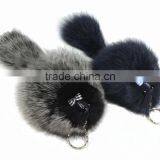 CX-R-11D Fancy Accessory Girls' Genuine Fox Fur Korea Fur Keychain thumbnail-5