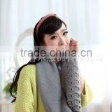 Factory Direct Sale Flat and Circle Computer Multicolor Stretch Knitted Scarf thumbnail-3