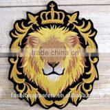 Custom High Quality Embroidered Lion Patch for Clothes Embroidery Patch Made in China Choose Size/color thumbnail-1