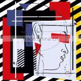 CMYK Colorful Life Printing Design Heat Transfer Sticker Custom Design Heat Transfer Decal Transfer Vinyl Sticker thumbnail-3