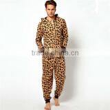PA0005A Adult Leopard Print Wholesale Adult Onesie Pajamas thumbnail-1