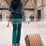 Straight Green Leggings Yoga Pants 88% Polyester 12% Spandex Quick Dry Moisture Wick Sportswear thumbnail-5