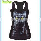 3D Cat Tank Top for Women thumbnail-2