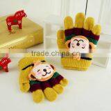 TC13024 Cheap Cute Animal Pattern Winter Warm Kids Gloves New Fashion Knit Kids Finger Gloves thumbnail-2