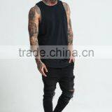 New in Distressed Tank Top 100% Cotton Safety Vest Curved Hem Top thumbnail-3