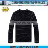 High Quality Blank t Shirts Cotton Spandex V-neck Different Colors thumbnail-1