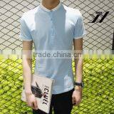 Men Blank Color Polo Short Sleeve Shirt thumbnail-5