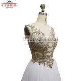 OEM Long Floor-length White A Line Wedding Dress thumbnail-6