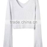 EY0852S Hot Sale 2016 Women Long Sleeve Deep V-Neck Pullover Sweater thumbnail-2