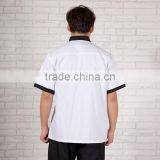 Custom Classic White Cook Restaurant Bakery Bar Kitchen Workwear Chef Coats Wholesale thumbnail-5