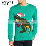 Custom Men's Dinosaur Reindeer Buffet Ugly Christmas Sweater thumbnail-4