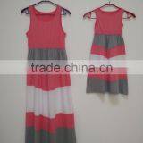 2017 Summer Matching Mother Daughter Dresses Clothes Long Maxi Dress Family Look Mommy and me Clothes Mom and Daughter Dress thumbnail-5