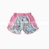 Kids Girls Clothing Wholesale From Turkey Children New Style Print Lace Ruffle Shorts thumbnail-3