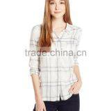 off White Plaid Check Long Sleeve Shirt/blouse thumbnail-1