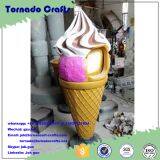 Tornado High Quality Giant Large Fake Ice Cream Cone Sculpture Model, Fiberglass Big Scale Decoration Display thumbnail-2