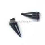 24mm Acrylic Ear Stretcher Expander Tapers Black Body Jewelry thumbnail-3