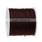 Polyamide Nylon Jewelry Thread Cord For Buddha/Mala/Prayer Beads Dark Coffee 0.5mm thumbnail-1