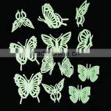 Home Decoration Use and PVC Butterfly Sticker Type Night Glow in the Dark Luminous Fluorescent Wall Stickers thumbnail-2