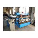 18 - 26 Metal Roller Station Roof Panel Machine , Hydraulic Decoil Roof Tile Forming Machine