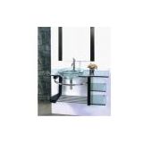 supply bathroom cabinet and glass basin