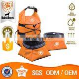 Foldable Polyester Pet Bowl Bag, Dog Food Storage Bag. thumbnail-3