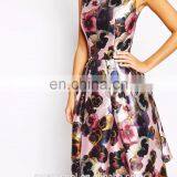 Wholesale Allover Full Floral Print Short Prom Dresses 2016 thumbnail-4