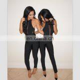 Dropshipping Clothing Women Black Sleeveless Lace Playsuit Clubwear Sexy Jumpsuits Romper thumbnail-1