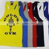 All colors gold gym singlets for men