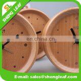 Landscape Process Solid Wood Concave Desk Clock Alarm Clock thumbnail-4