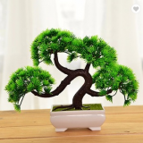 Оптовая продажа искусственных сосновых бонсаи для декорации стола из Китая