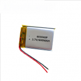 Hot Sale 3.7 V 600Mah 603040 3.7V Rechargeable Lithium Polymer Battery thumbnail-1
