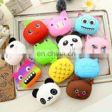 Cartoon Shape Round Mini Money Bag Assort Coin Bank Fish Shape Girls Clutch Silicone Wallet Wristlet Purse thumbnail-7