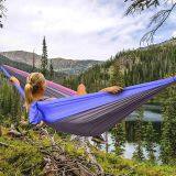 Luxury Waterproof Folding Backpacking Nylon Rope Guitar Hammock thumbnail-3
