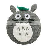 Yarncrafts Cartoon Creatures Chenille Throw Pillow Handmade Knit and Crocheted Decorative thumbnail-6