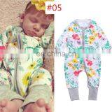 50styles Newborn Boy Clothes for Babies Toddlers Long Sleeve Floral Print Baby Girl Children's Overalls Pyjamas Kids Clothing thumbnail-4