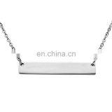 DIY Necklace Women Name Necklace Jewelry Stainless Steel Bar Necklace Jewelry thumbnail-2