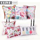 Factory Price Custom Design Printed Linen Fabric Soft Cover Outdoor Furniture Cushions thumbnail-6